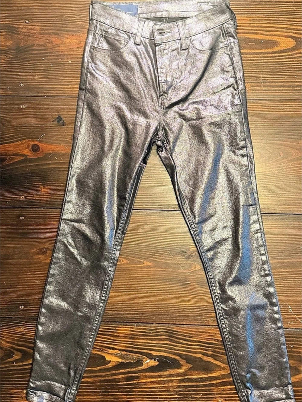 GAP High Rise Universal Jegging Skinny Jeans Sparkly Charcoal Grey pants size 24